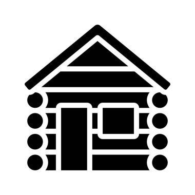 Günlük Kabini simgesi, vektör illüstrasyonu 