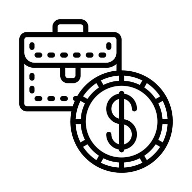 İş Değeri web simgesi vektör çizimi