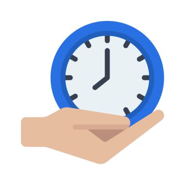 Zaman web simgesi vektör illüstrasyonunu ver