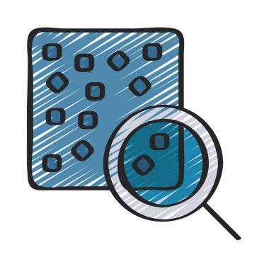 Küme simgesi, vektör illüstrasyonu basit tasarımı analiz et