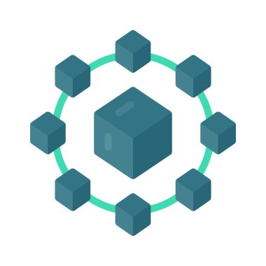 Mikro Döngü simgesi, vektör illüstrasyonu basit tasarım