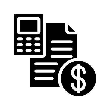 para glifleri düz simge tasarımı