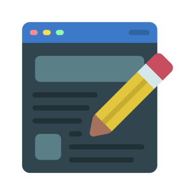 Content Writing  vector icon design