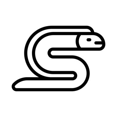 Elektrik Yılanbalığı simgesi, vektör illüstrasyonu basit tasarım