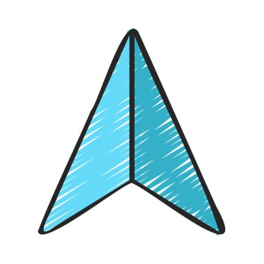 Kağıt uçak Simge, vektör illüstrasyonunu gönder 