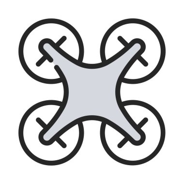 Drone web simge vektör çizim