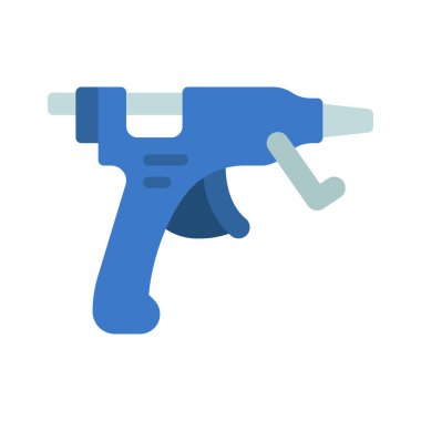 Yapıştırıcı tabancası simgesi, vektör illüstrasyonu basit tasarım