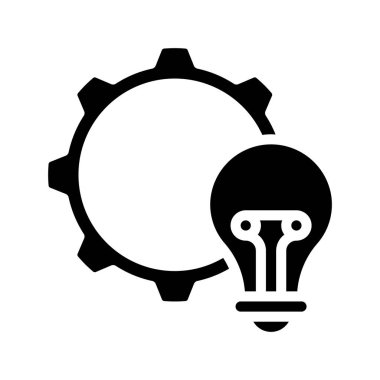 Fikir Yönetimi web simgesi vektör illüstrasyonu