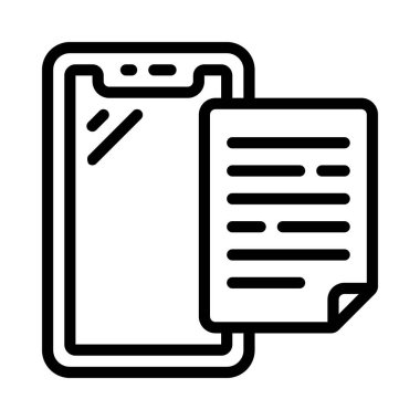 belge simgesi, vektör çizimi 