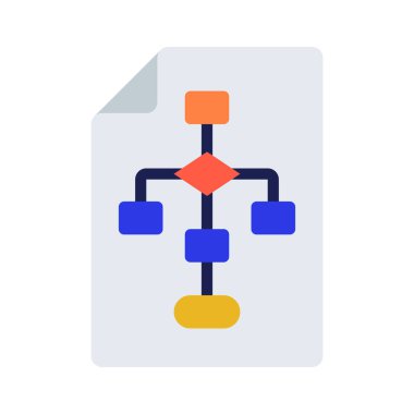 Dosya simgesi ana hatları vektörü. İş büyümesi. veri analizi