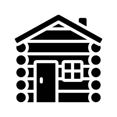 Günlük Kabini simgesi, vektör illüstrasyonu 