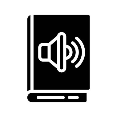 ses kitabı simgesi, vektör illüstrasyonu