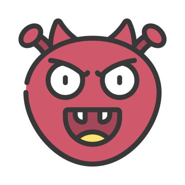 Devil Web simgesi vektör illüstrasyonu