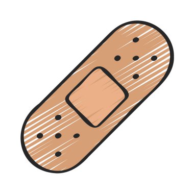 Tıbbi yara bandının vektör çizimi