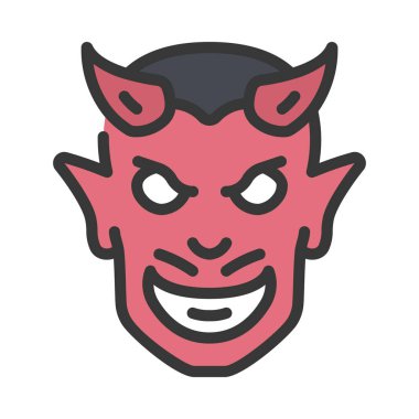 Devil Web simgesi vektör illüstrasyonu