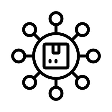 ağ simgesi, vektör illüstrasyonu basit tasarım