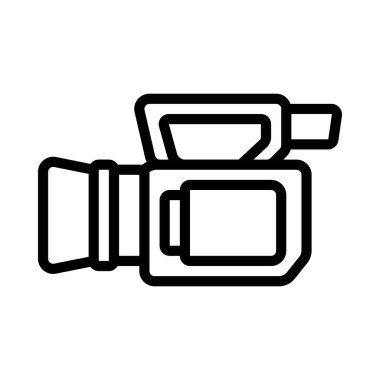 video kamera ikonu vektör illüstrasyon tasarımı 