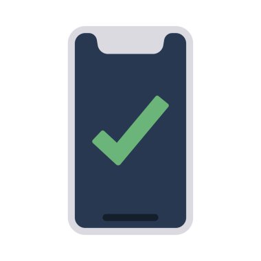 İşaretli simge vektör resimli telefon 