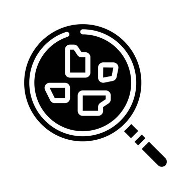 Mikro Plastik simgesi, vektör illüstrasyonu basit tasarım