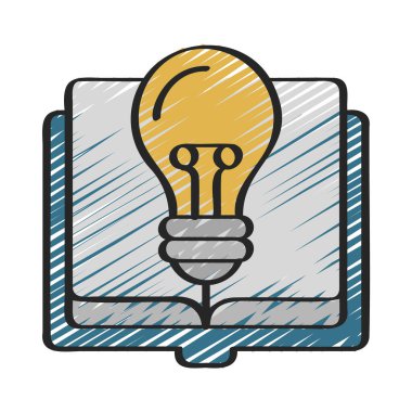 Fikir Kitabı simgesi, vektör illüstrasyonu