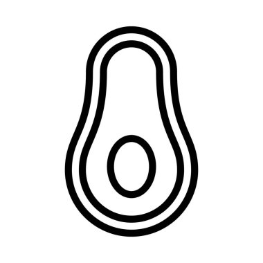 avokado web simgesi vektör çizimi