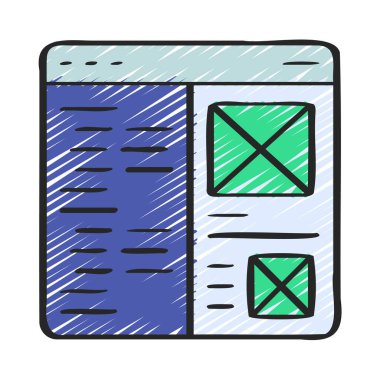 Web Sitesi Tasarımı Web simgesi vektör çizimi