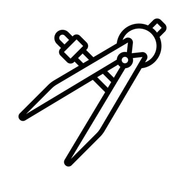 pusula simgesi, vektör illüstrasyonu basit tasarım