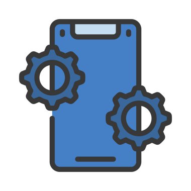 Mobil Uygulama İyimserleştirme simgesi, vektör illüstrasyonu 