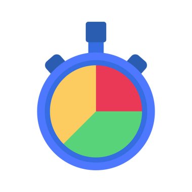 Stopwatch Turta Çizelgesinin vektör çizimi