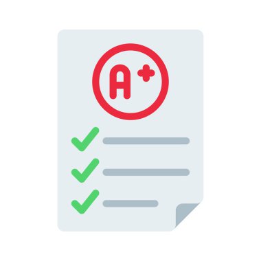 A Plus Sınav simgesi vektör illüstrasyon tasarımı