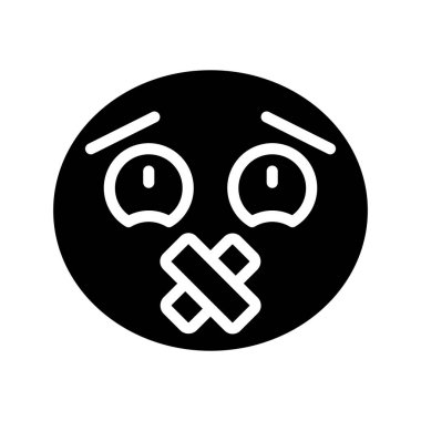 şirin yüz ifadeleri, vektör illüstrasyonu basit tasarım 