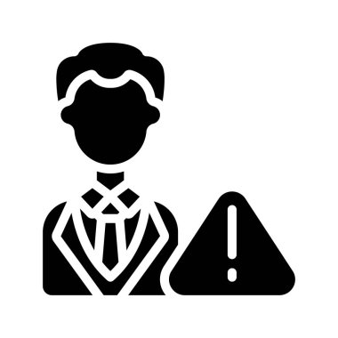 Kriz Yöneticisi Erkek vektör illüstrasyon tasarımı