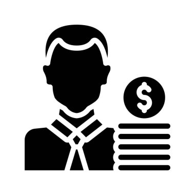 Hissedar simgesi vektör illüstrasyon tasarımı