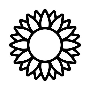 ayçiçeği izole edilmiş ikon vektör illüstrasyon tasarımı