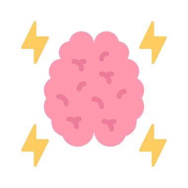 Beyin Fırtınası Web simgesi vektör illüstrasyonu