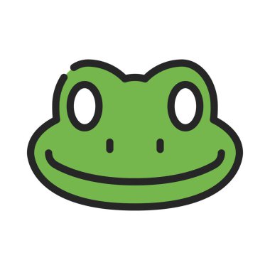 Frog web icon vector illustration