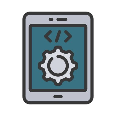 Ipad Yazılım Geliştirme simgesi illüstrasyonu 