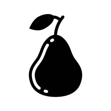 taze armut meyve izole simgesi