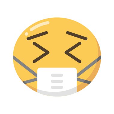 Hasta simgesi, vektör illüstrasyonu basit tasarım