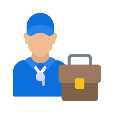 İş Koç Web simgesi vektör illüstrasyonu