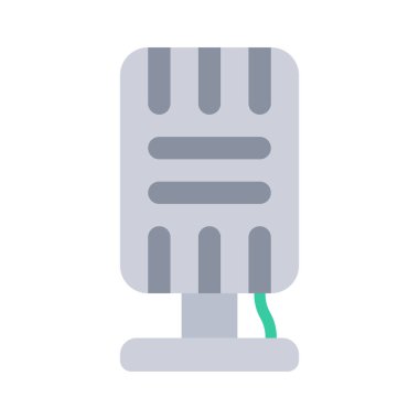 mikrofon simgesi, vektör illüstrasyonu 