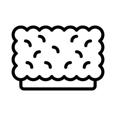 Hedge simgesi, vektör illüstrasyonu basit tasarım