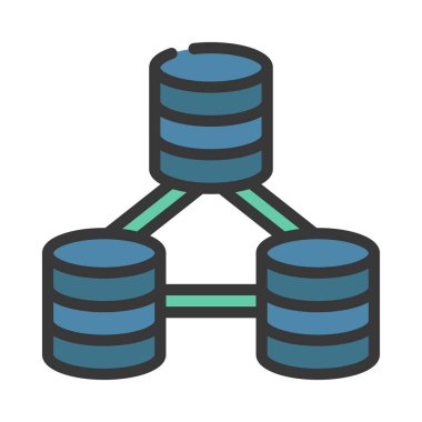 ağ bağlantısı ikonu vektör illüstrasyonu. Veri Ağı     