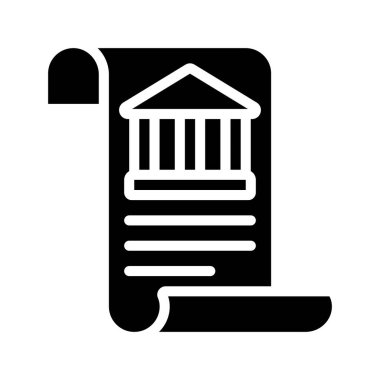 Banka Bildirimi simgesi, vektör illüstrasyonu 