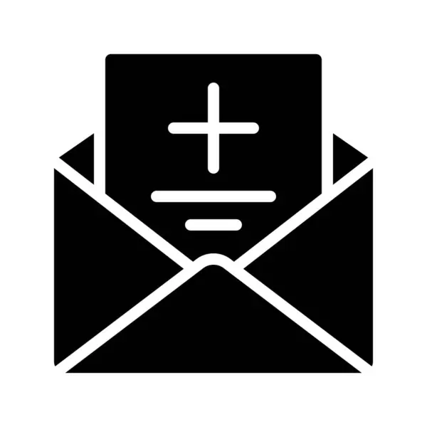 Email Convidar Ícone Ilustração Vetor — Vetor de Stock