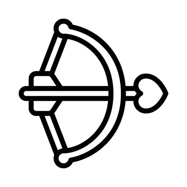 Illustration Vectorielle Icône Arc Cupidon — Image vectorielle