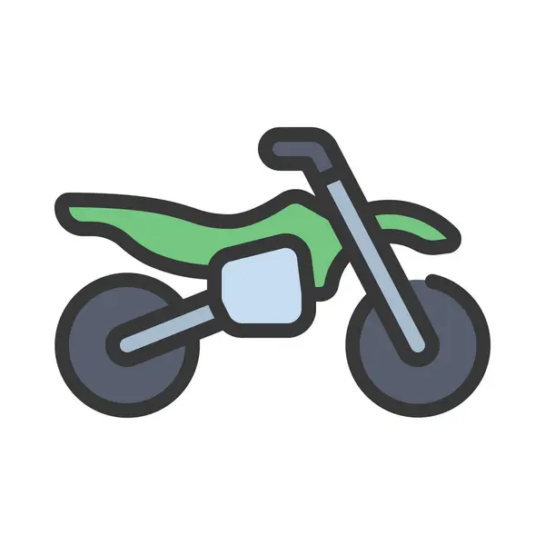 Illustrazione Vettoriale Icona Moto Web — Vettoriale Stock