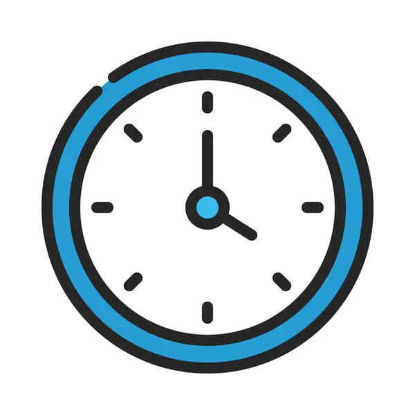 Relógio Design Vetor Ícone Isolado — Vetor de Stock