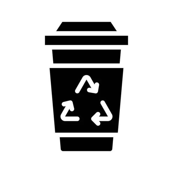 Εικονίδιο Κύπελλο Καφέ Διανυσματική Απεικόνιση Απλό Σχέδιο — Διανυσματικό Αρχείο