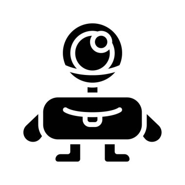 Beyaz arkaplanda canavar vektör çizimi 